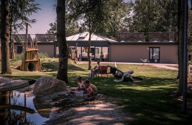 Beheiztes Sanitärgebäude