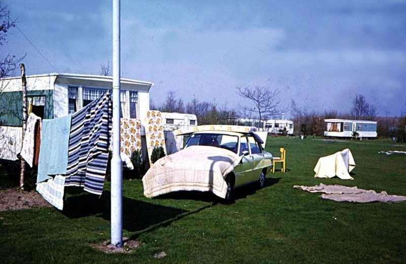 Historisches Campingfoto